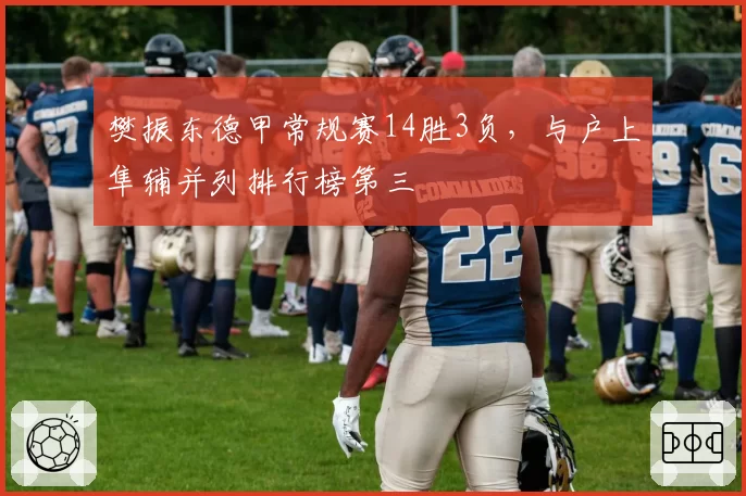 樊振东德甲常规赛14胜3负，与户上隼辅并列排行榜第三