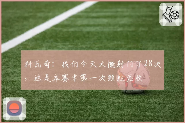 科瓦奇：我们今天大概射门了28次，这是本赛季第一次颗粒无收